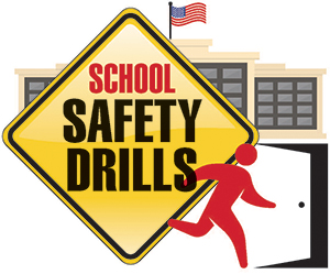 School Safety Drills Sign